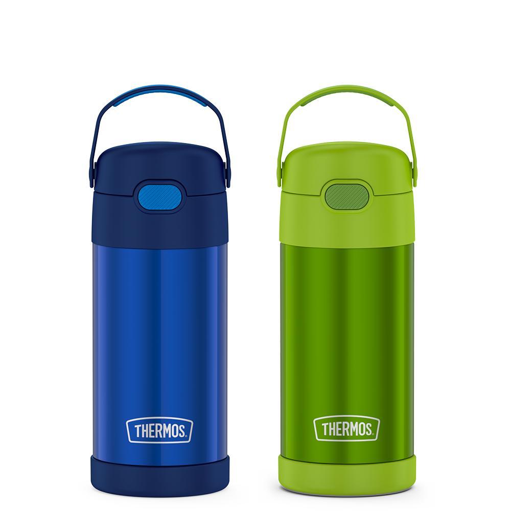 12oz FUNtainer Water Bottles Navy & Lime Bundle