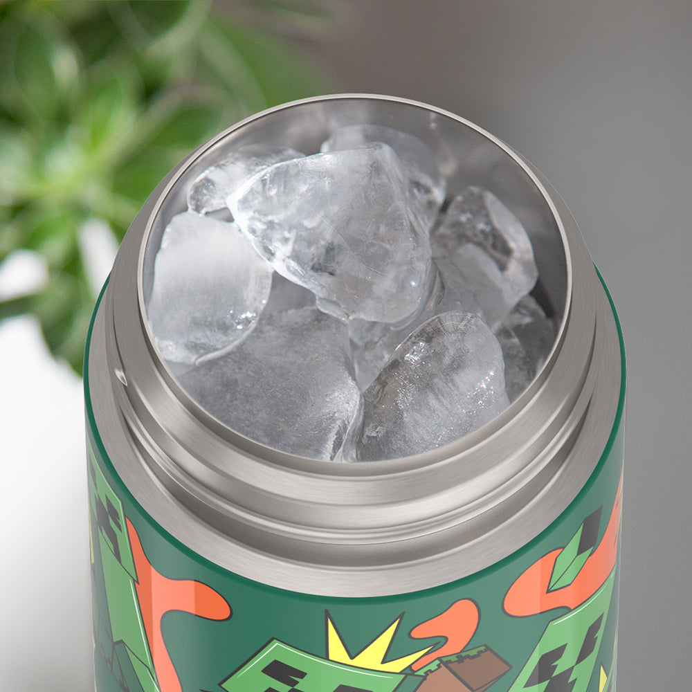 12oz FUNTAINER® WATER BOTTLE MINECRAFT