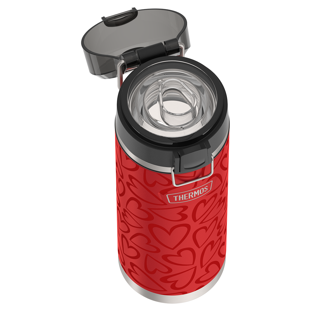 24oz ICON™ WATER BOTTLE WITH SPOUT - TONAL HEARTS