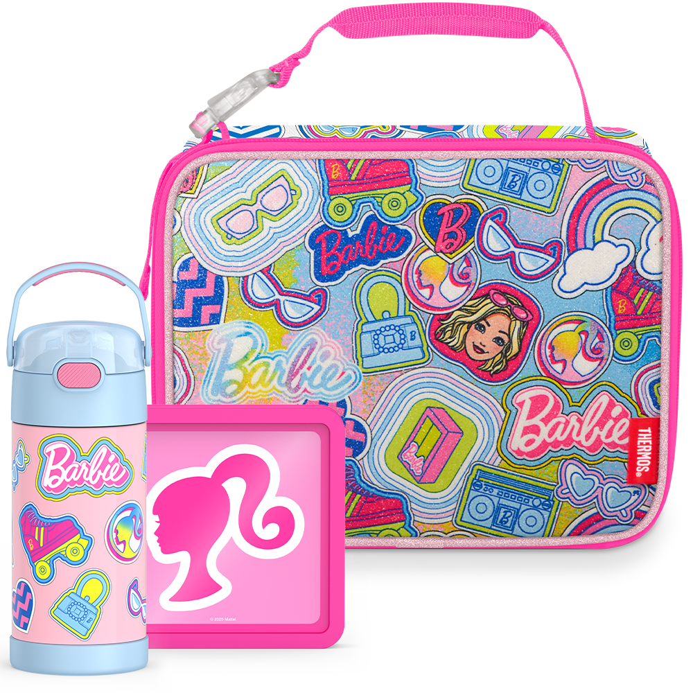 Barbie™ Bundle - Soft Lunch Box, 12oz FUNtainer® Water Bottle & Hard Ice