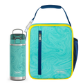 Teal Marble Upright & 18oz Icon™ Kids Water Bottle Bundle