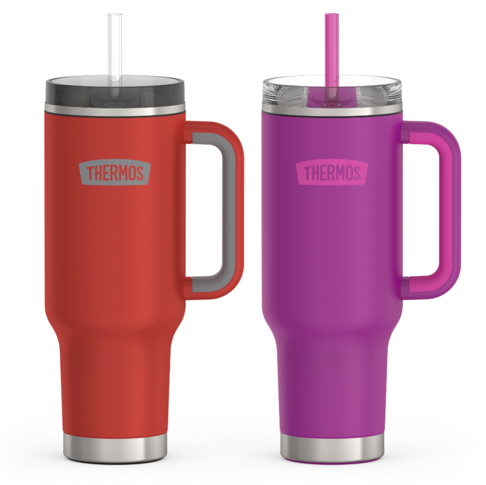 40oz Cup Holder Mug Bundle - Crimson & Plum